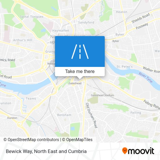 Bewick Way map