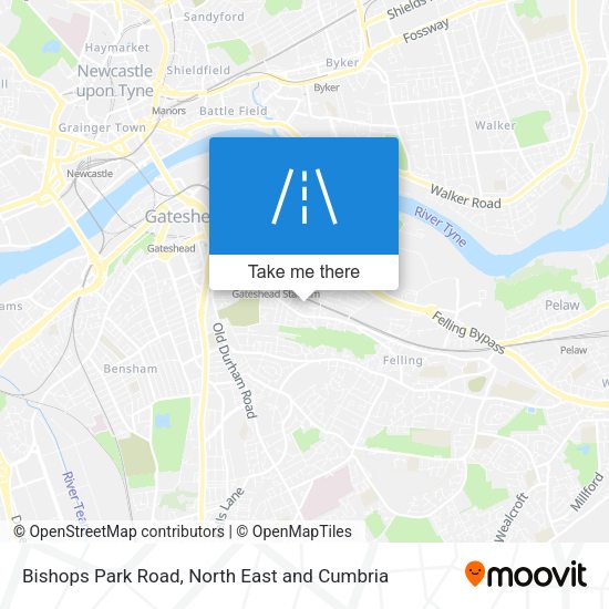 Bishops Park Road map