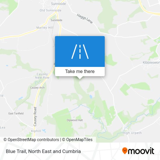 Blue Trail map