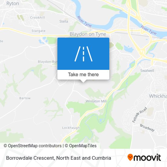 Borrowdale Crescent map