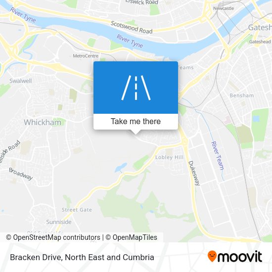 Bracken Drive map