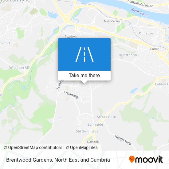 Brentwood Gardens map