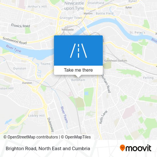 Brighton Road map