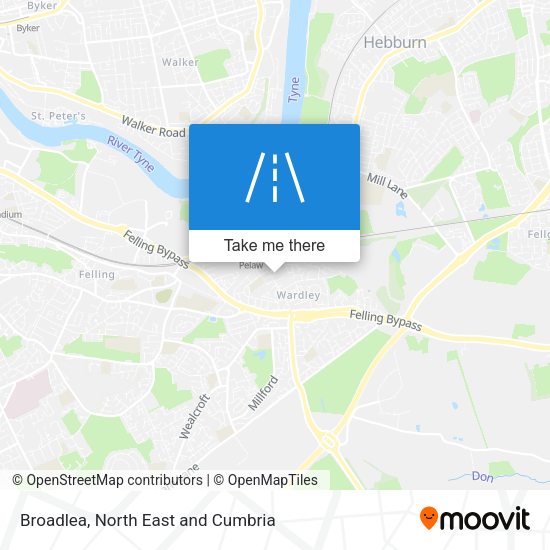Broadlea map
