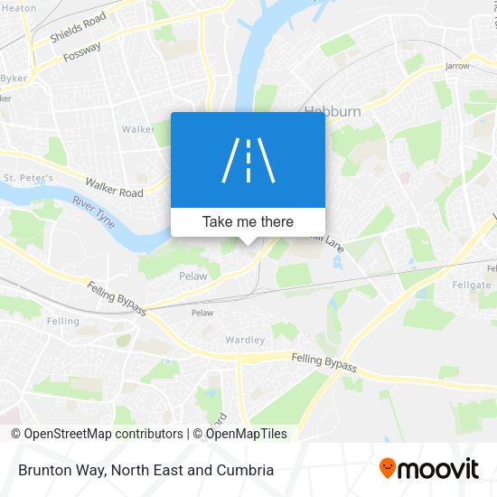 Brunton Way map