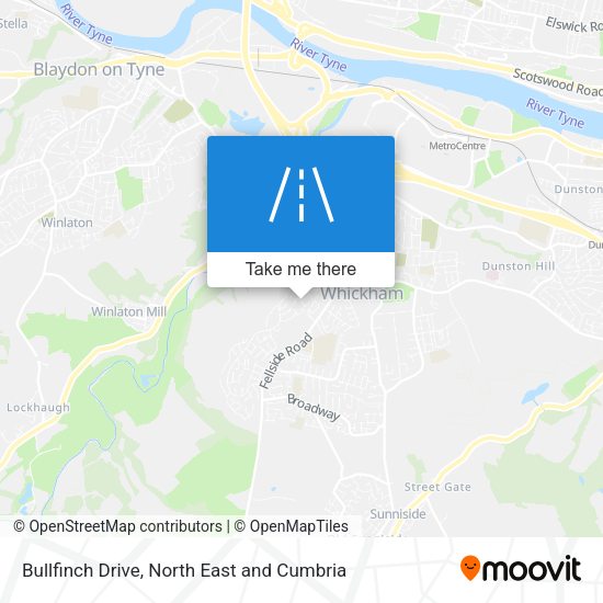Bullfinch Drive map