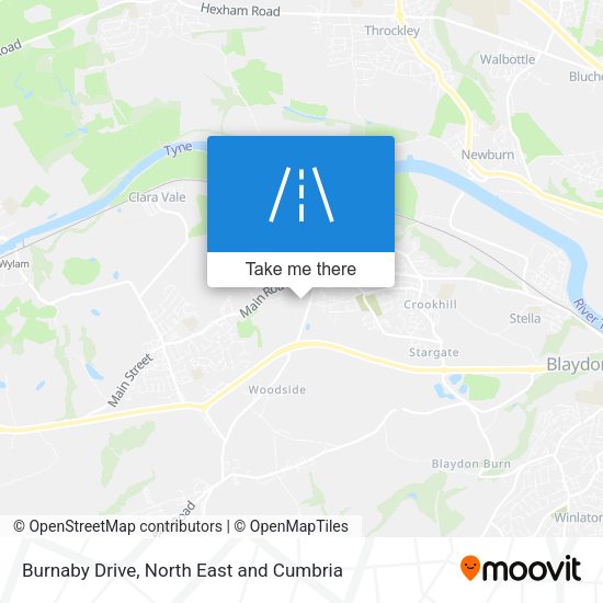Burnaby Drive map