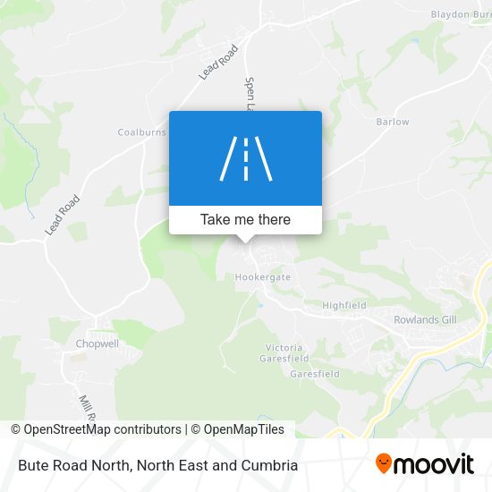 Bute Road North map