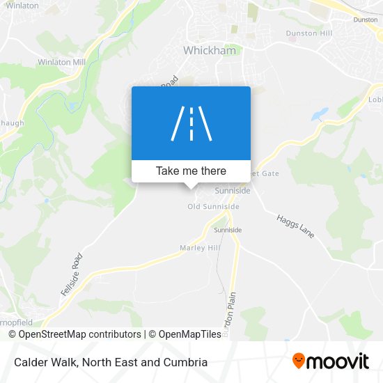 Calder Walk map