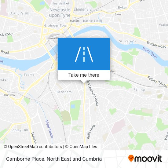 Camborne Place map