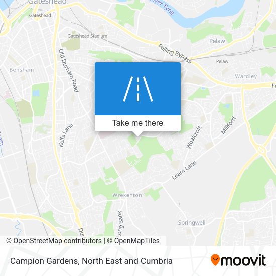 Campion Gardens map