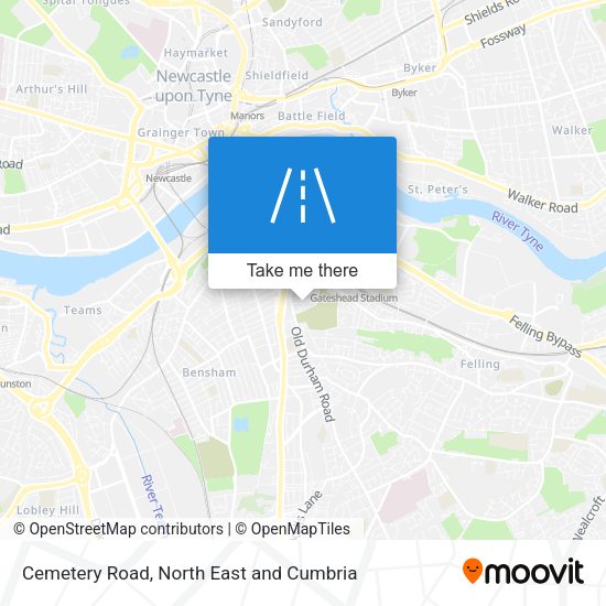Cemetery Road map