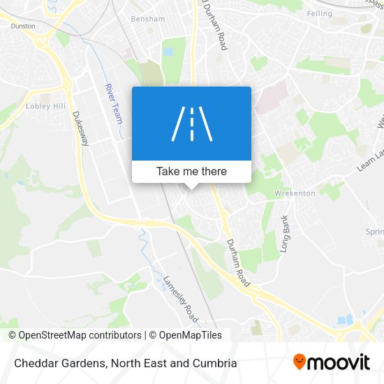 Cheddar Gardens map