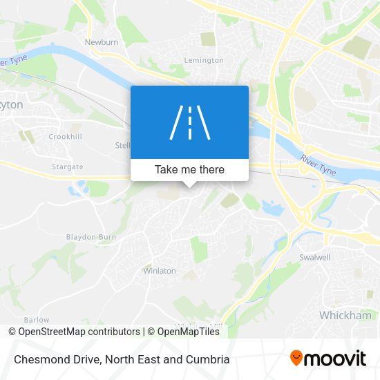 Chesmond Drive map