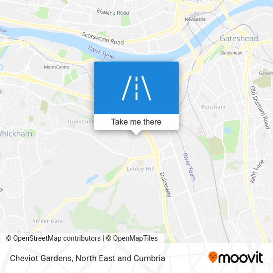 Cheviot Gardens map
