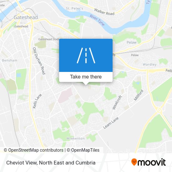 Cheviot View map