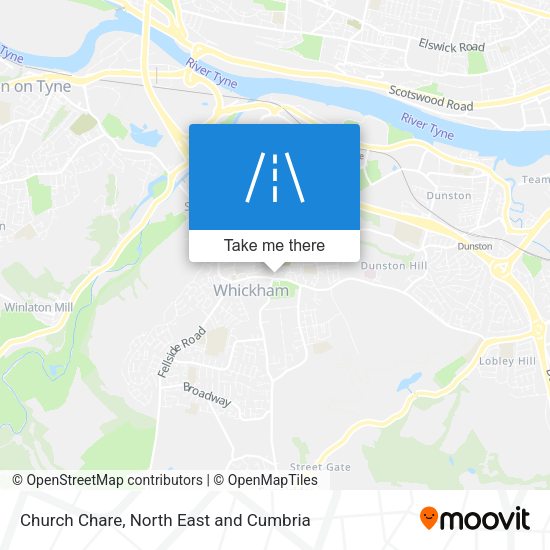 Church Chare map