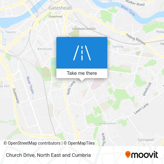 Church Drive map
