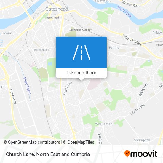 Church Lane map