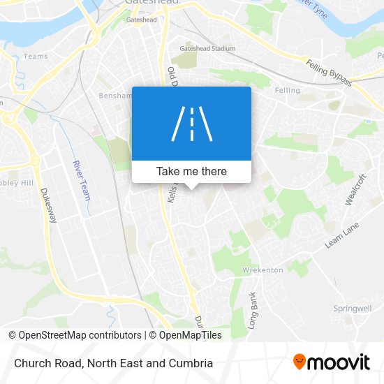 Church Road map