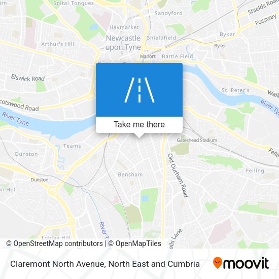 Claremont North Avenue map