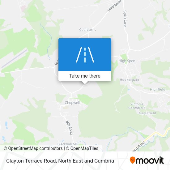 Clayton Terrace Road map