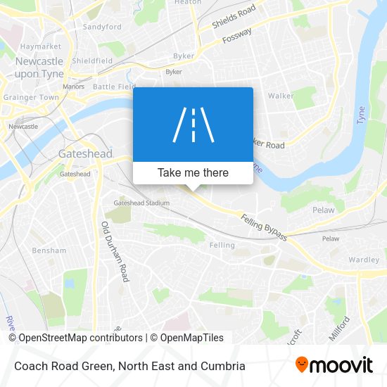 Coach Road Green map