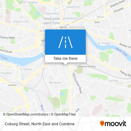 Coburg Street map