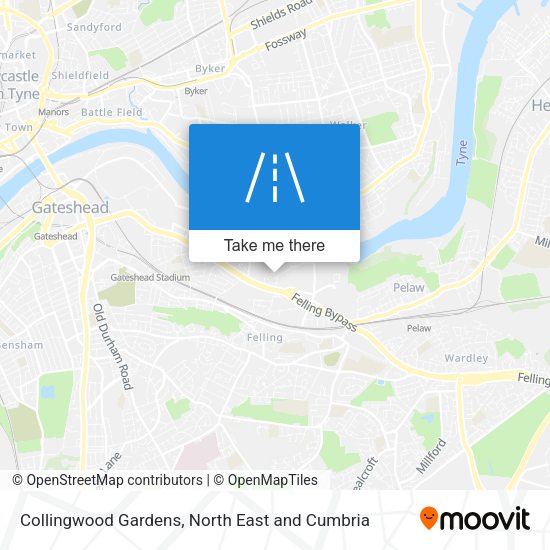 Collingwood Gardens map
