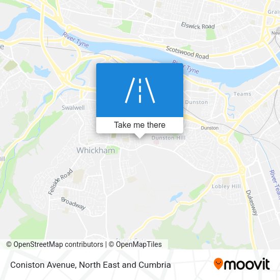 Coniston Avenue map