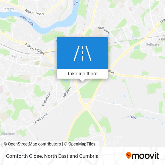 Cornforth Close map