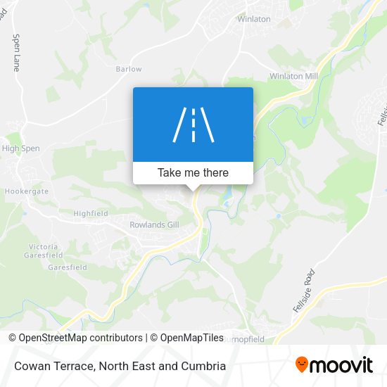 Cowan Terrace map