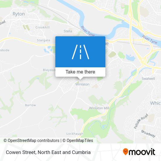 Cowen Street map