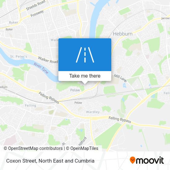 Coxon Street map
