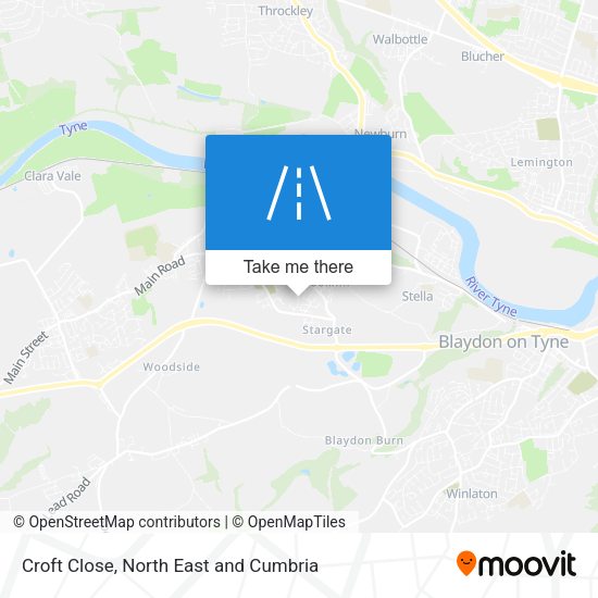 Croft Close map