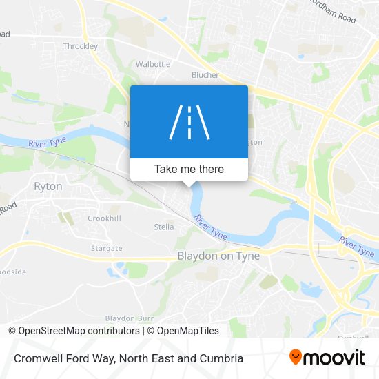 Cromwell Ford Way map
