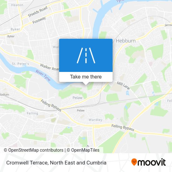 Cromwell Terrace map