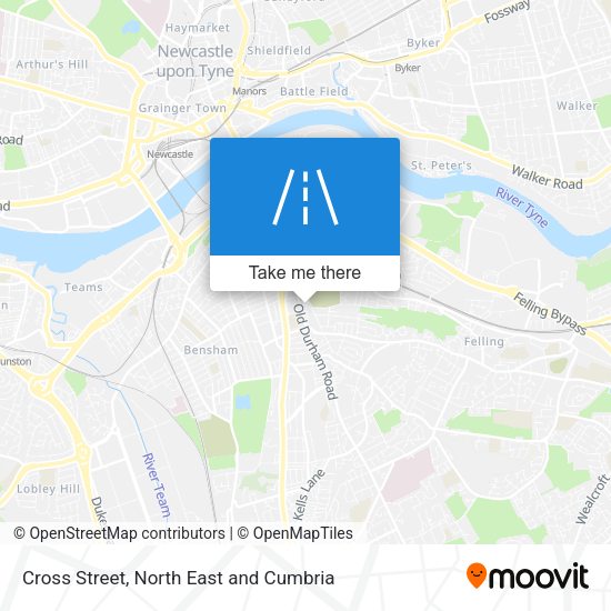 Cross Street map