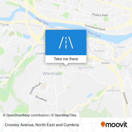 Crowley Avenue map