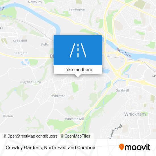 Crowley Gardens map