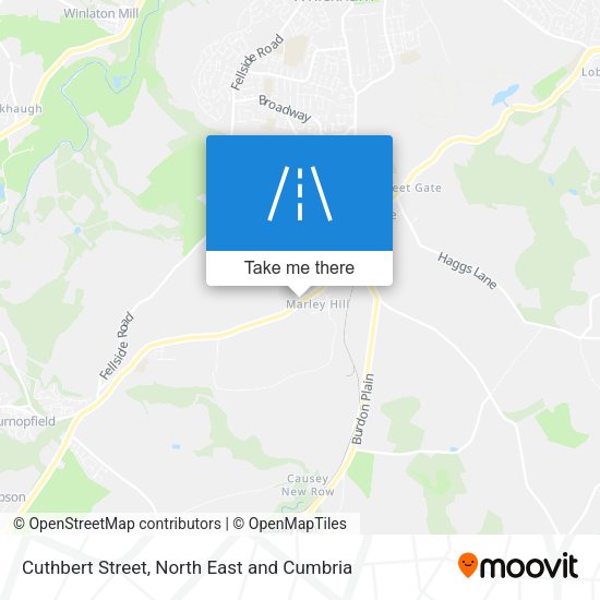 Cuthbert Street map