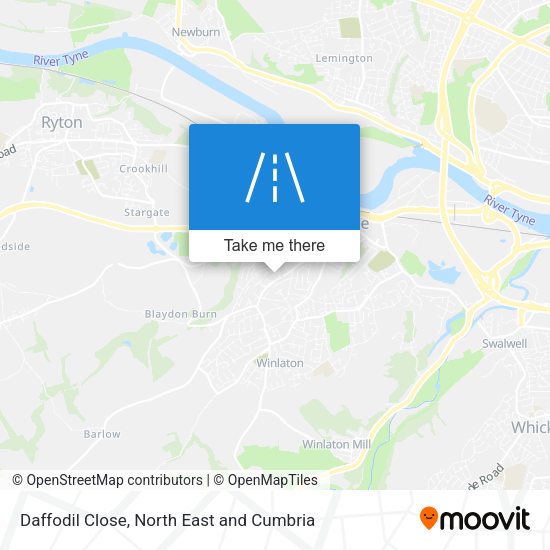 Daffodil Close map