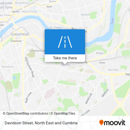 Davidson Street map