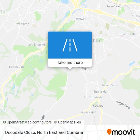 Deepdale Close map
