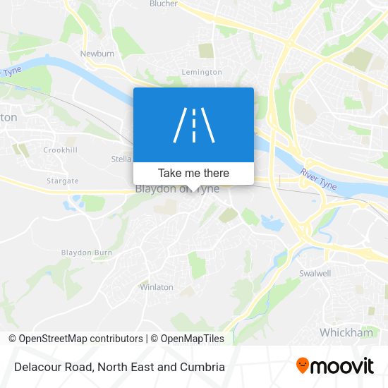 Delacour Road map