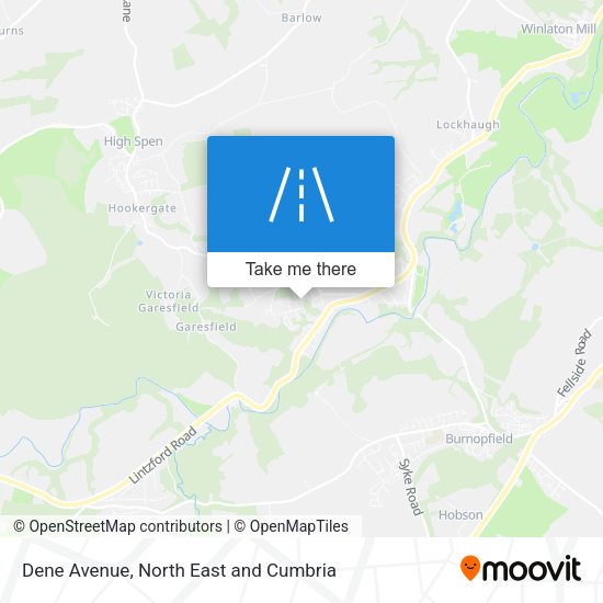 Dene Avenue map