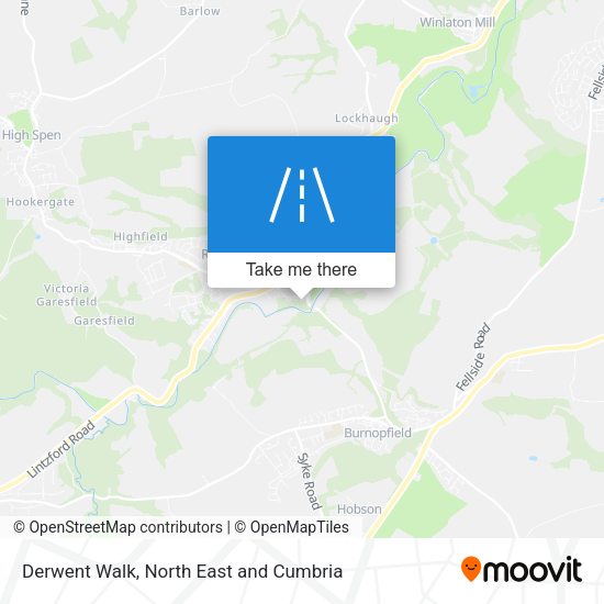 Derwent Walk map