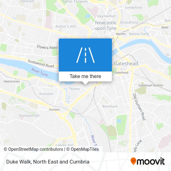 Duke Walk map