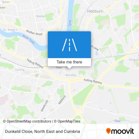 Dunkeld Close map
