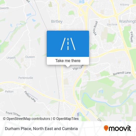 Durham Place map